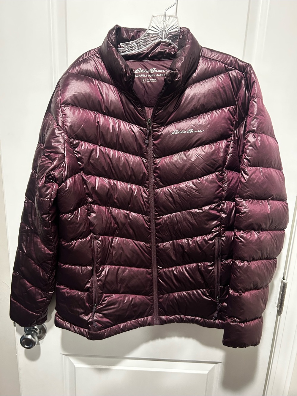 Eddie Bauer Women's Down Jacket Sz L - Picture 7 of 7